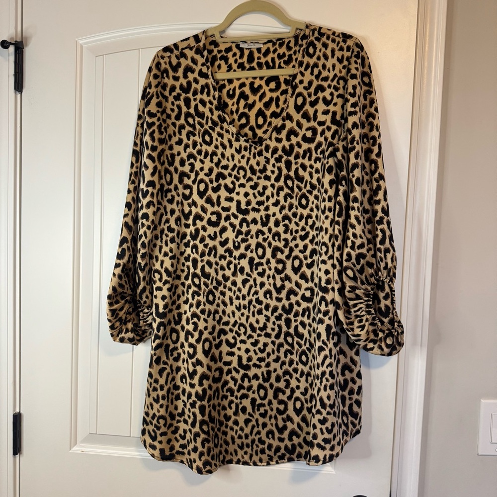 Boutique Leopard Print Dress or Tunic Top